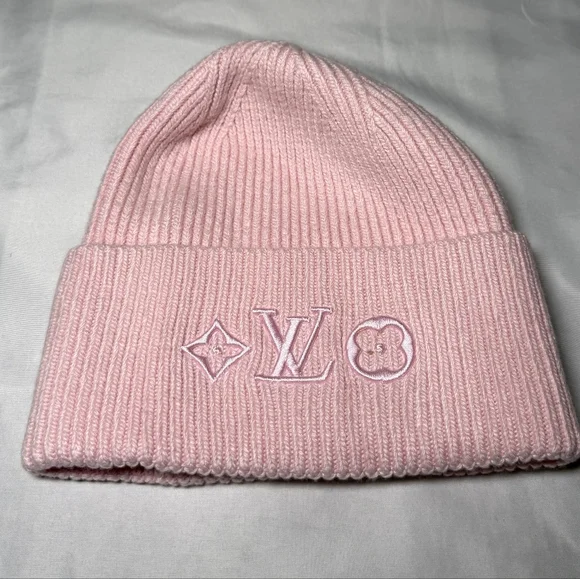 Louis Vuitton Soft Pink Beanie - Picture 1 of 2